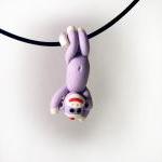 Lavender Sock Monkey Face Earrings And Swinging..